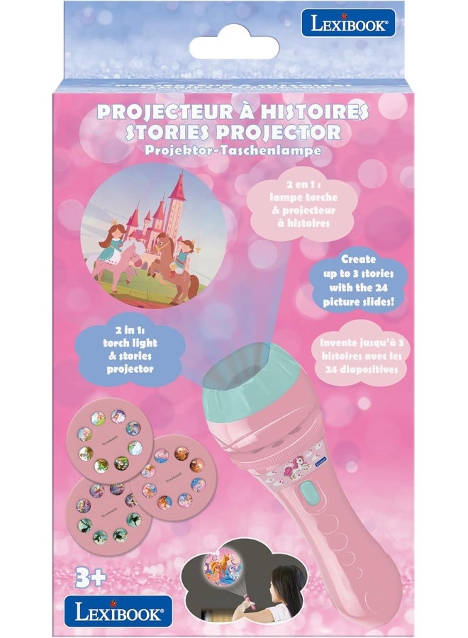 Lexibook Unicorn Stories Projector for Kids, Torch Light and Image Projector with 3 Story Discs and 24 Images, Creative Storytelling Toy for Boys and Girls, Interactive Imagination and Learning Activity, Portable Storytelling Projector for Bedroom Fun - Image 4