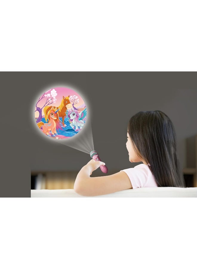 Lexibook Unicorn Stories Projector for Kids, Torch Light and Image Projector with 3 Story Discs and 24 Images, Creative Storytelling Toy for Boys and Girls, Interactive Imagination and Learning Activity, Portable Storytelling Projector for Bedroom Fun - Image 5