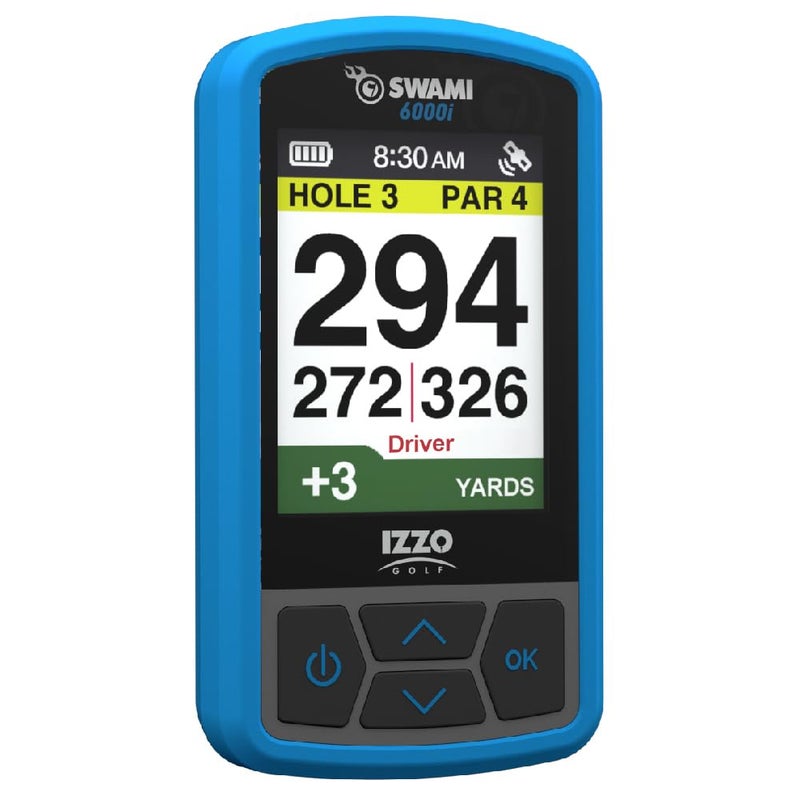 Izzo Swami 6000 Handheld Golf GPS Water-Resistant Color Display with 38,000 Course Maps & Scorekeeper - Image 1