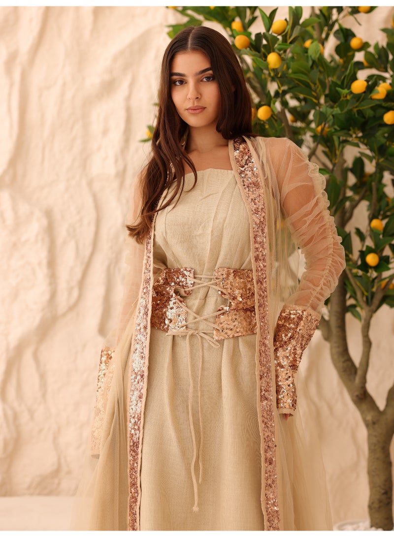 IKKXA 2 Piece Outfit Luxury Sequins Tulle Sleeves - Image 5