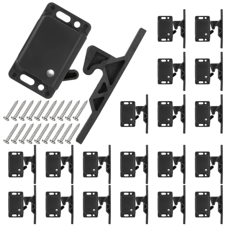 SENENQU 20 Pack Cabinet Door Latch RV Drawer Latch 10 LBS Pull Force RV Drawer Latches and Catches Push to Close Grabber Catches for RV Camper Trailer Motor Home Kitchen Motorhomes Boats - Image 3