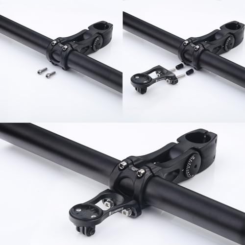 Dymoece Bike Mount for Wahoo Elemnt Compatible with Multiple Wahoo Computers Out Front Handlebar Mount with Light Adapter for Wahoo Elemnt,Elemnt Bolt, Elemnt Mini,Elemnt Roam - Image 2
