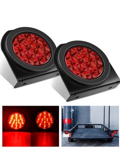 Y&D Round Trailer Tail Light, 2PCS 24LED Red Stop Brake Turn Lights, 4 Inch Stainless Steel Lights for Truck, Van, Camper, Boat, Lorry(DOT Certified)  - Image 5