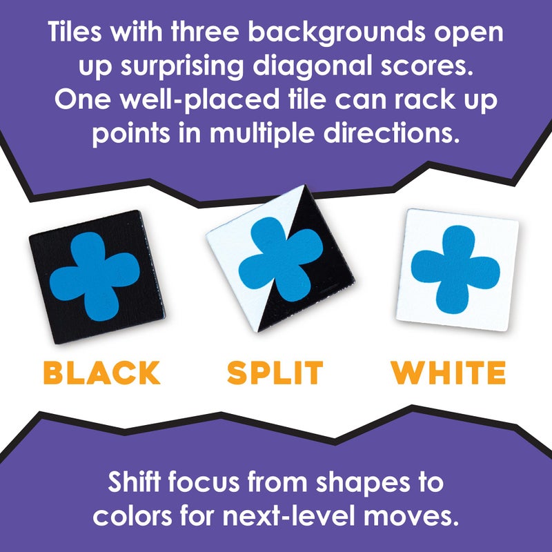 Mindware Qwirkle Flex Edition- Classic Qwirkle with a New Twist - Increased Strategy & Replayability, Ages 8+, 2-4 Players - Image 4