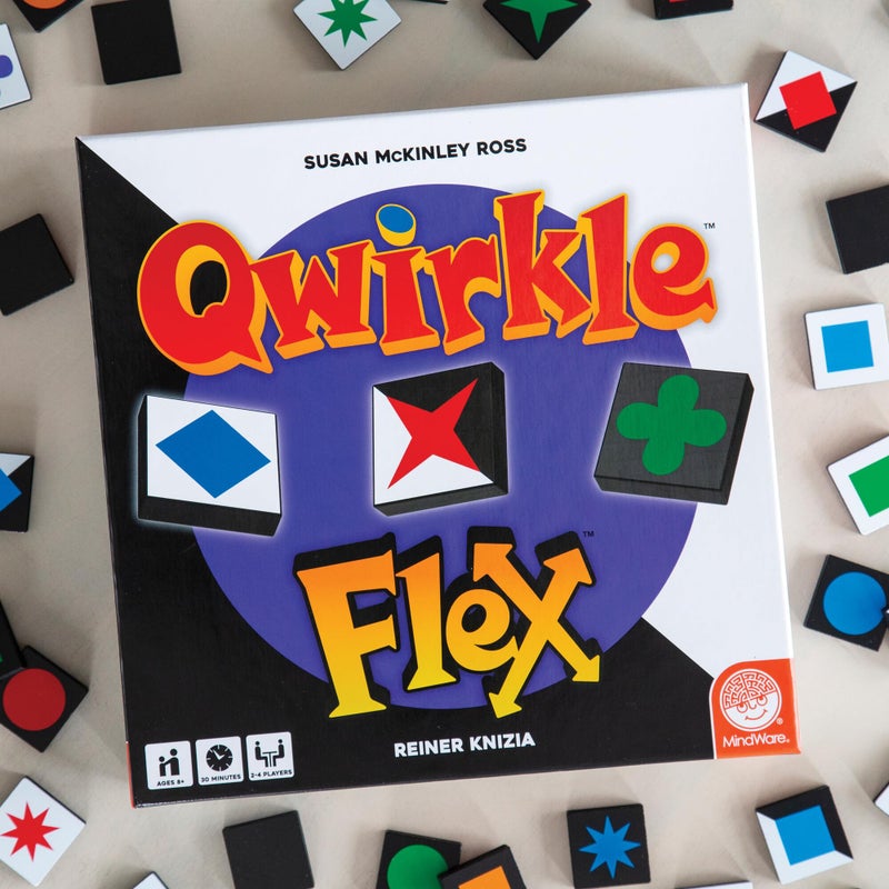 Mindware Qwirkle Flex Edition- Classic Qwirkle with a New Twist - Increased Strategy & Replayability, Ages 8+, 2-4 Players - Image 2