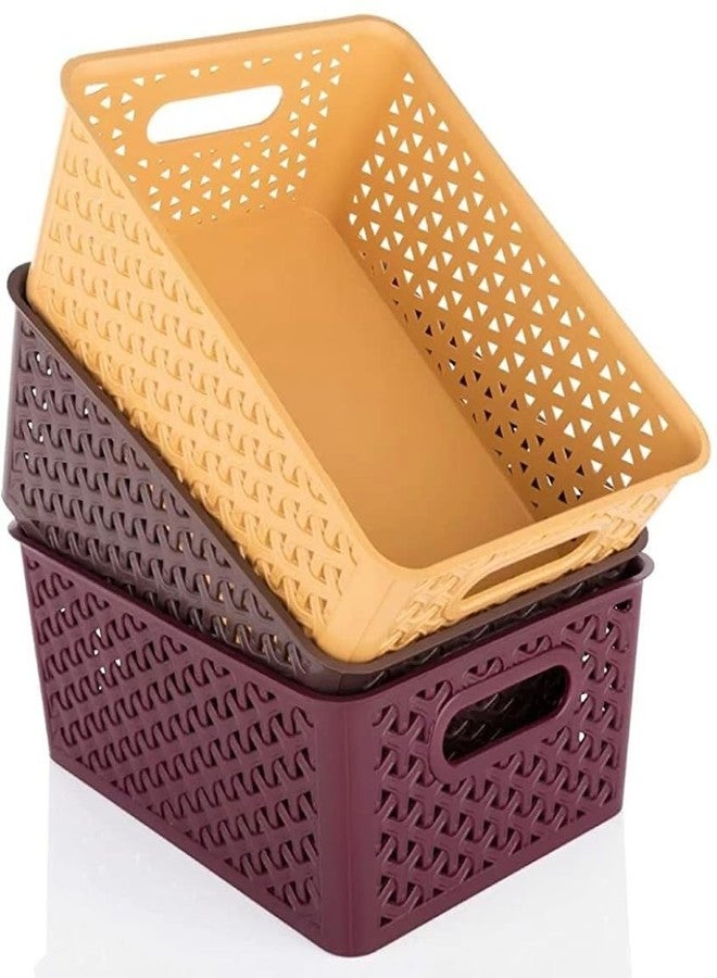 KRYLAR-3pcs Plastic Storage Baskets with Lid,Transparent Food Drain Box,Multi Functional Plastic Refrigerated & Sealed Box, Used For Storing Fruits,Vegetables,Storage Boxes,Food Containers(Multicolor) - Image 1