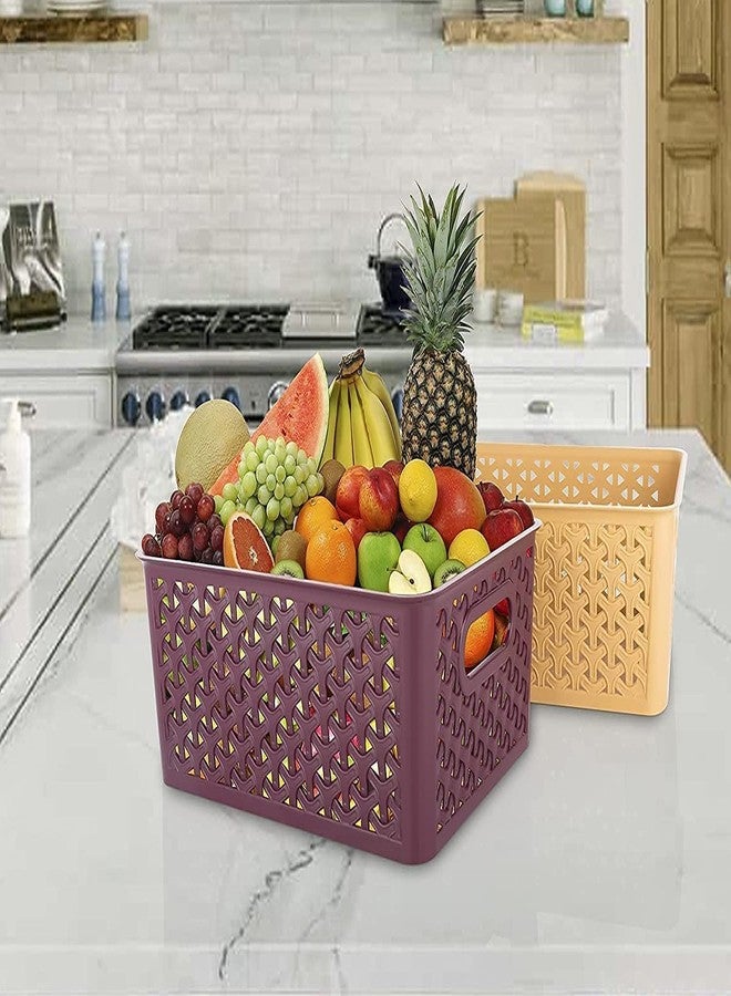 KRYLAR-3pcs Plastic Storage Baskets with Lid,Transparent Food Drain Box,Multi Functional Plastic Refrigerated & Sealed Box, Used For Storing Fruits,Vegetables,Storage Boxes,Food Containers(Multicolor) - Image 3