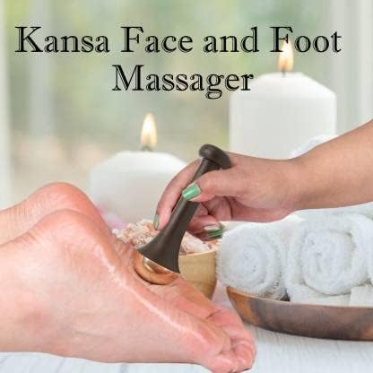 Inuvik Kansa Wand Face, Body & Foot Massager Foot Massager With Wooden Handle For Detoxification And Deep Relaxation (BRONZE SIZE: 4.5 CM) - Image 5