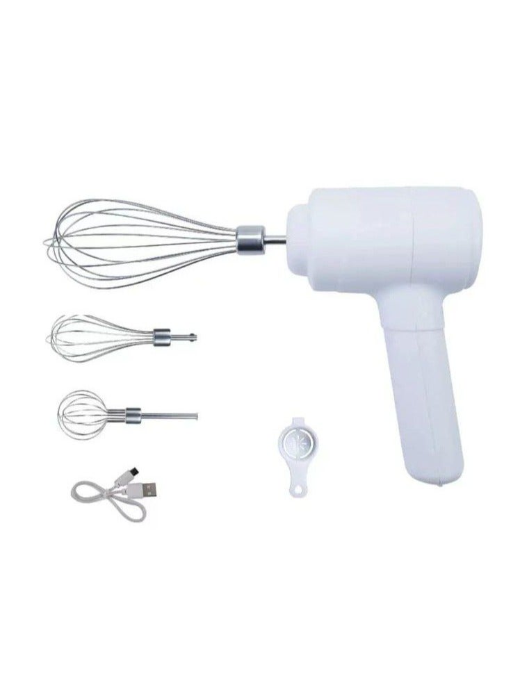 Rechargeable Egg Beater - 20W, 3 Speeds, USB Charging, With Whisks & Egg Separator  - Image 1