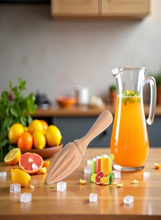 Sluswallow Wooden Citrus Juicer - Handheld Manual Lemon/Orange Reamer | Portable Fruit Squeezer Tool for Home,Cafe and Bar,Kitchen Utensils,Bartender Accessories,Juicer Easy to Hold for Daily Home Restaurant - Image 5