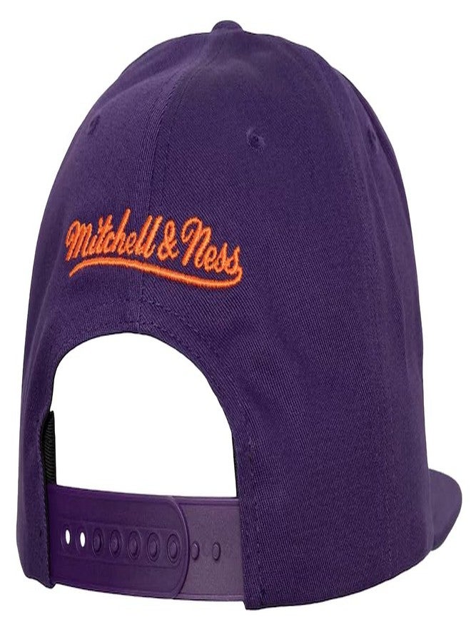 Mitchell & Ness Phoenix Suns New NBA 90's Draft Day Retro Script Purple Orange Era Snapback Hat Cap - Image 3