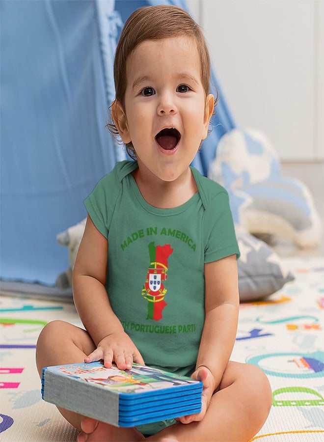 Speedy Pros Made in America with Portuguese Parts Infant Toddler Baby Bodysuit One Piece 6 Months White - Image 3