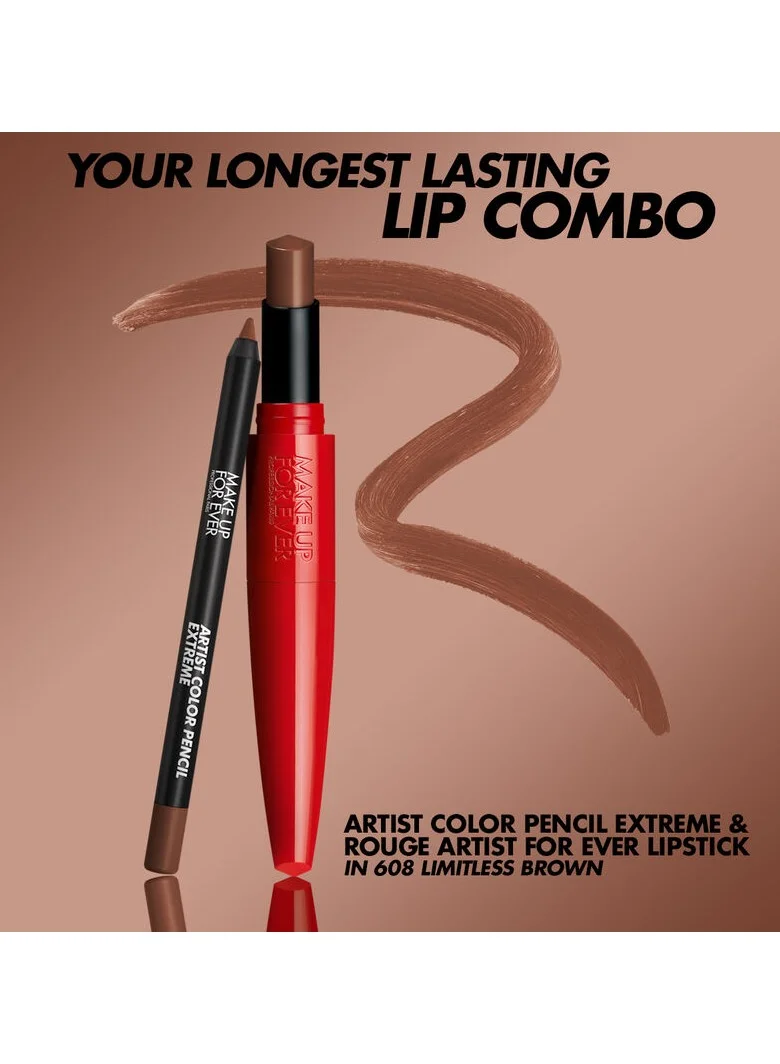 ميك اب فور ايفر ARTIST COLOR PENCIL EXTREME - 608 - LIMITLESS BROWN