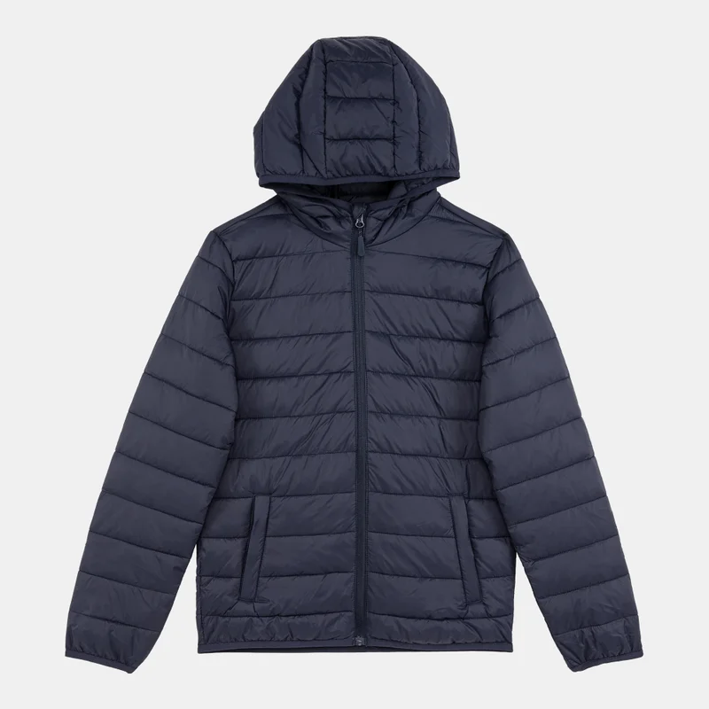Sun And Sand Sports Blue Kids' Hooded Puffer Jacket  | Best Price UAE