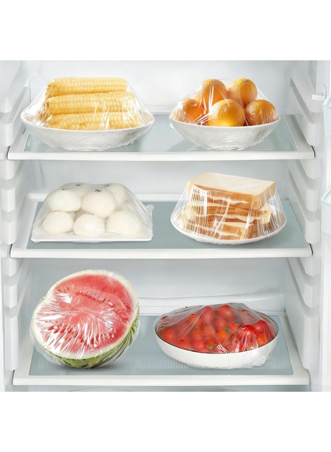 Stretch Food Covers with Elastic Rim, Clear Plastic Covers, 20 Pieces - Image 5