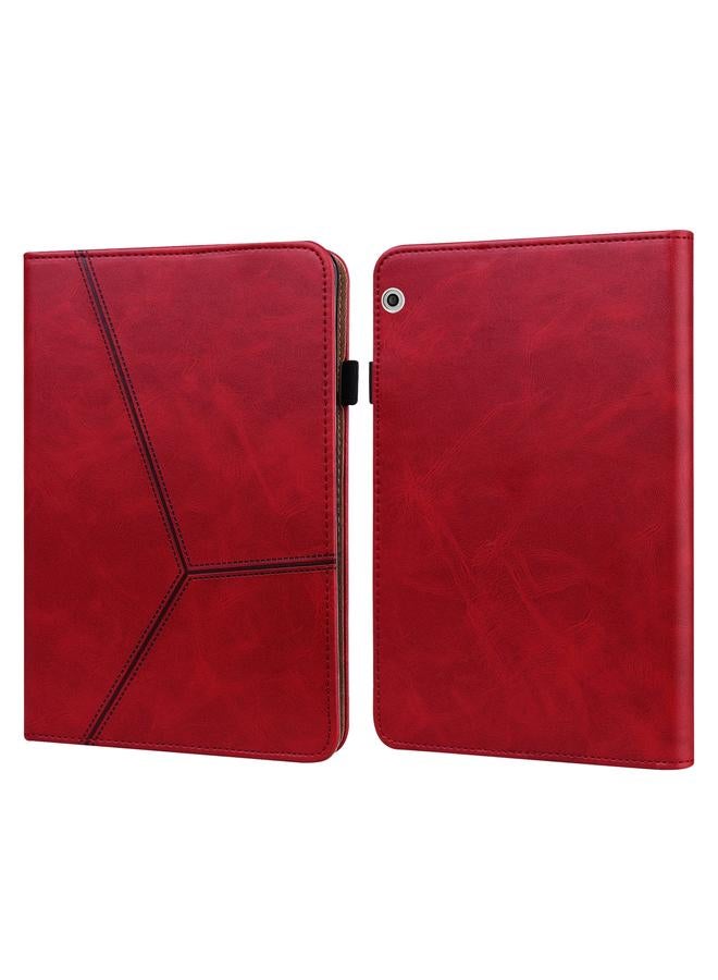 اس-توب جراب لجهاز هواوي ميديا باد T3 10، جلد مخطط منقوش بلون واحد - Image 1