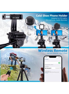 General Tripod,Camera Tripods 70 Tripod Stand with Travel Bag for Photography/Video Recording, Professional Heavy Duty Tripod with Phone Holder for DSLR/SLR/DV/Projector/Phone  - Image 4