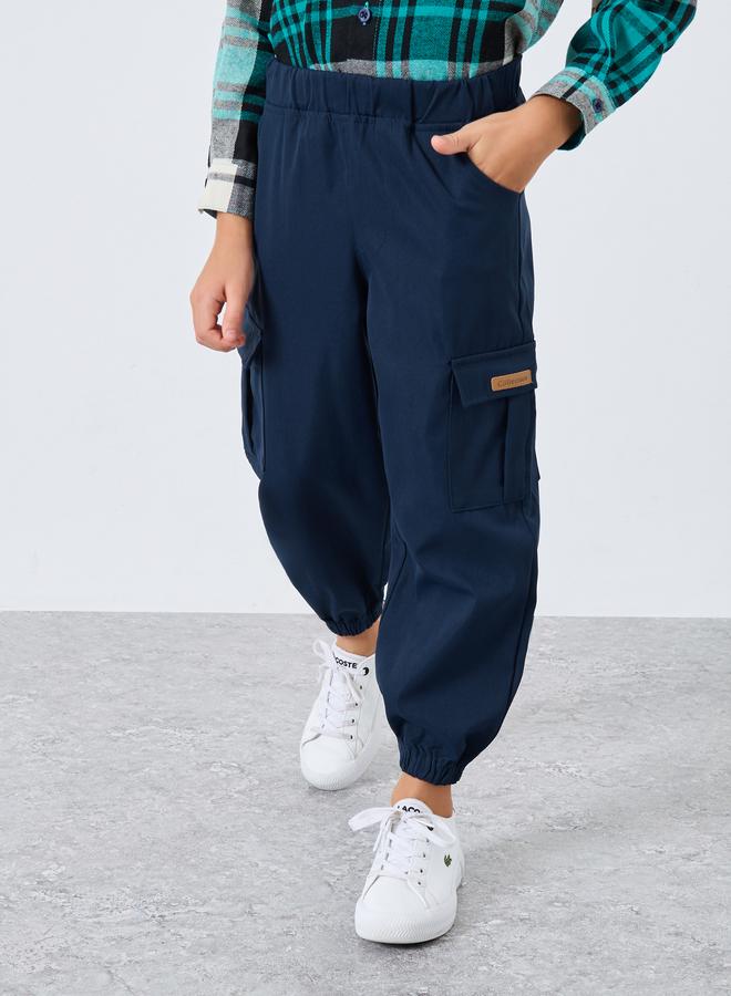 Styli Boys Checked Hooded Shirt and Cargo Pants Set - Image 5