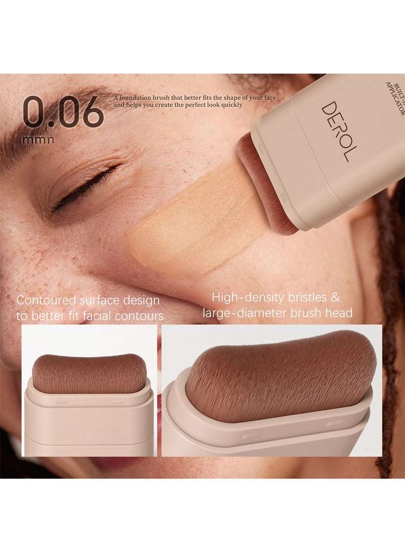ديرول كريم أساس غير لامع، سائل أساس يدوم طويلاً، تغطية كاملة، محمول وسهل الاستخدام وخفيف الوزن - Image 3