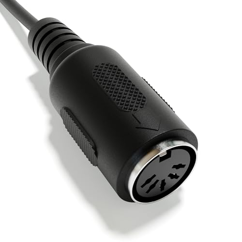 ExcelValley - Female DIN MIDI Adapter Breakout Conversion Cable - Mini/Micro Jack [Straight | A-3.5mm] - Image 3