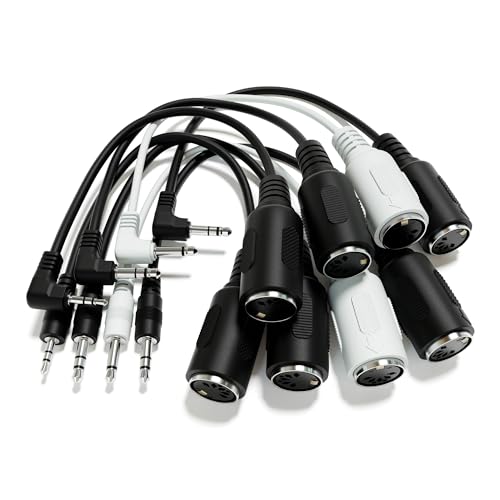 ExcelValley - Female DIN MIDI Adapter Breakout Conversion Cable - Mini/Micro Jack [Straight | A-3.5mm] - Image 5