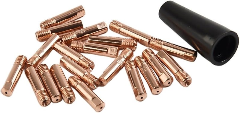 فوهة لحام MIG بدون غاز وطرف اتصال نحاسي مجموعة 21 قطعة مقاس 035 لحام سهل 125 أمبير - Image 4