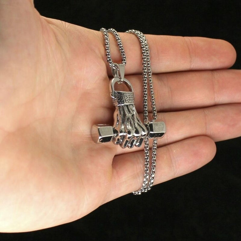 ringzinnie Silver Plated Pendant Necklace for Boys/Men - Stainless Steel Chain for Fashion & Gift - Image 4