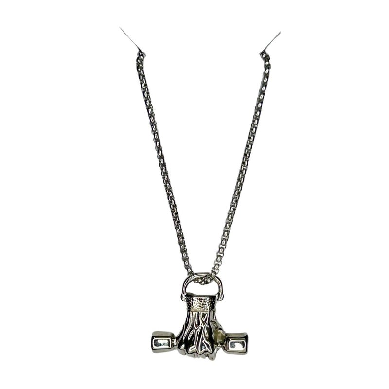 ringzinnie Silver Plated Pendant Necklace for Boys/Men - Stainless Steel Chain for Fashion & Gift - Image 1