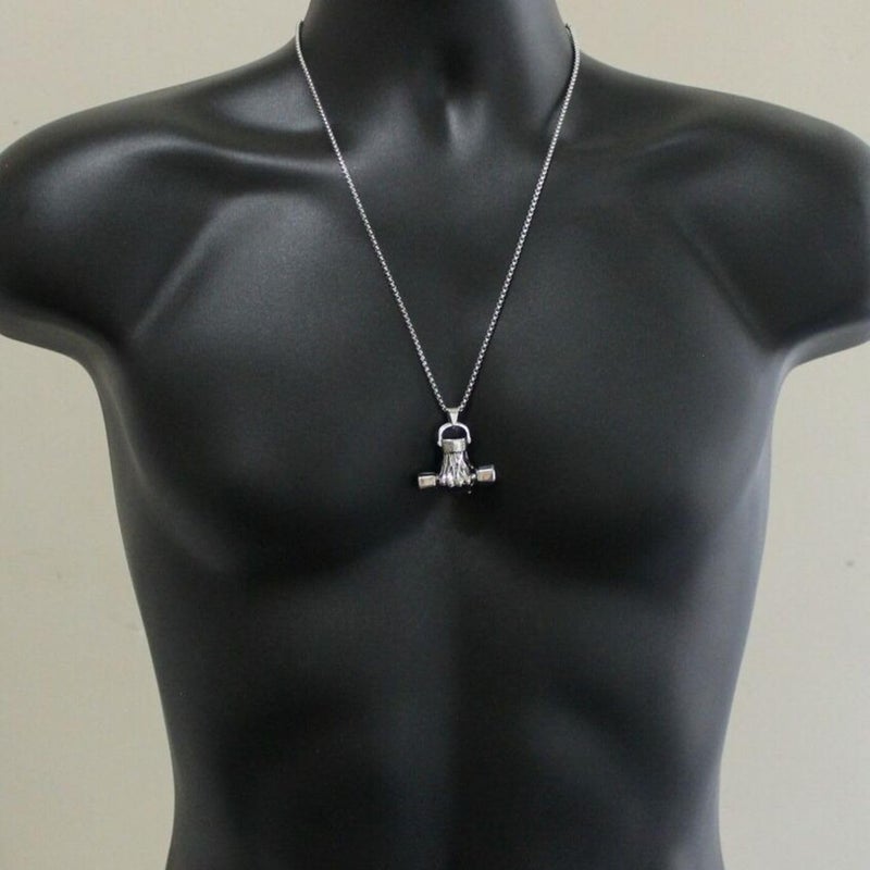 ringzinnie Silver Plated Pendant Necklace for Boys/Men - Stainless Steel Chain for Fashion & Gift - Image 5