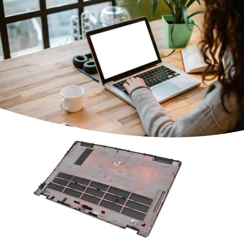 Laptop Bottom for Latitude 5510 E5510, Replacement Bottom Cover with Heat Dissipation Holes, Durable ABS Enclosure for Laptop Lower Base, Silver Gray - Image 2