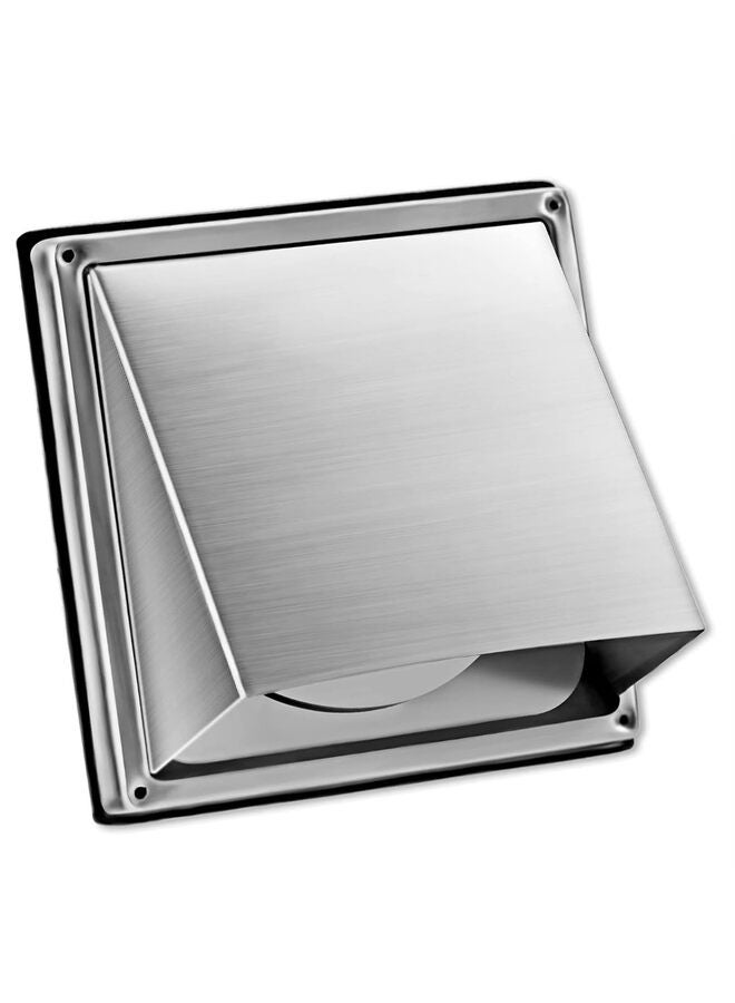 LAMAY Dryer Vent Cover Outdoor Walls - Cowled External Extractor Fan Vent Dryer Cover - Robust and Stainless Steel Outdoor Dryer Vent Cover - Fits Only with Metal Pipes (Size : 100MM) - Image 1