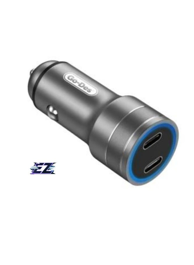 ELTRAZONE 40W PD Car Charger – Fast USB-C & USB-A Charging for iPhone, Android, and More - Image 1