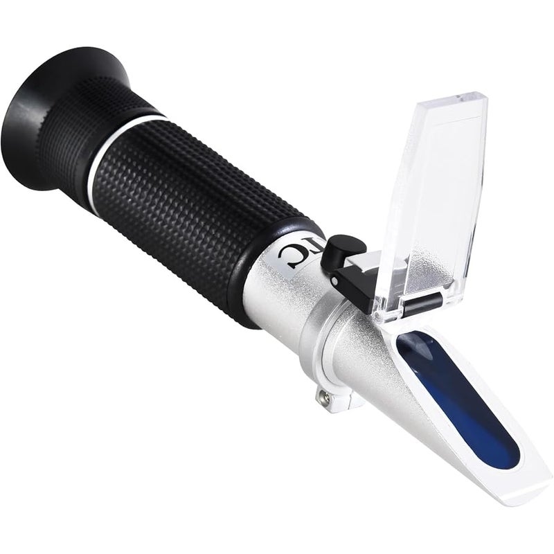 Portable Brix Refractometer with ATC, Accurate Dual Scale Brix Meter Specific Gravity SG Wort 1.000-1.130 & Brix 0-32%, High Precision Sugar Level Tester in Wine Making, Beer Brewing, Home Brew Kit - Image 1