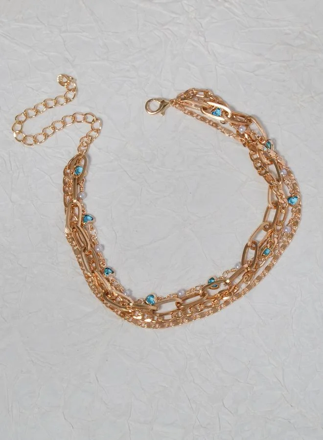 Take Two Multi-Layered Chain Anklet