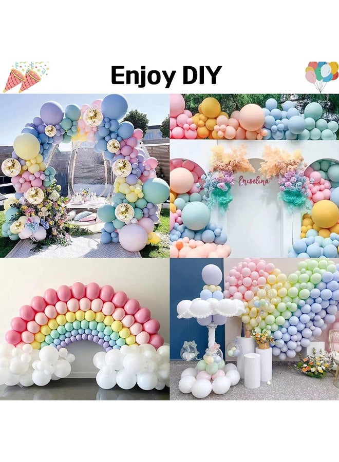 Zeemey 123-pcs Macaron color Latex Decorative Balloon Arch Garland Set - Perfect for Graduation Baby Shower Wedding Birthday Bachelorette Party Backdrop Decoration - Suitable for Indoor and Outdoor - Image 4