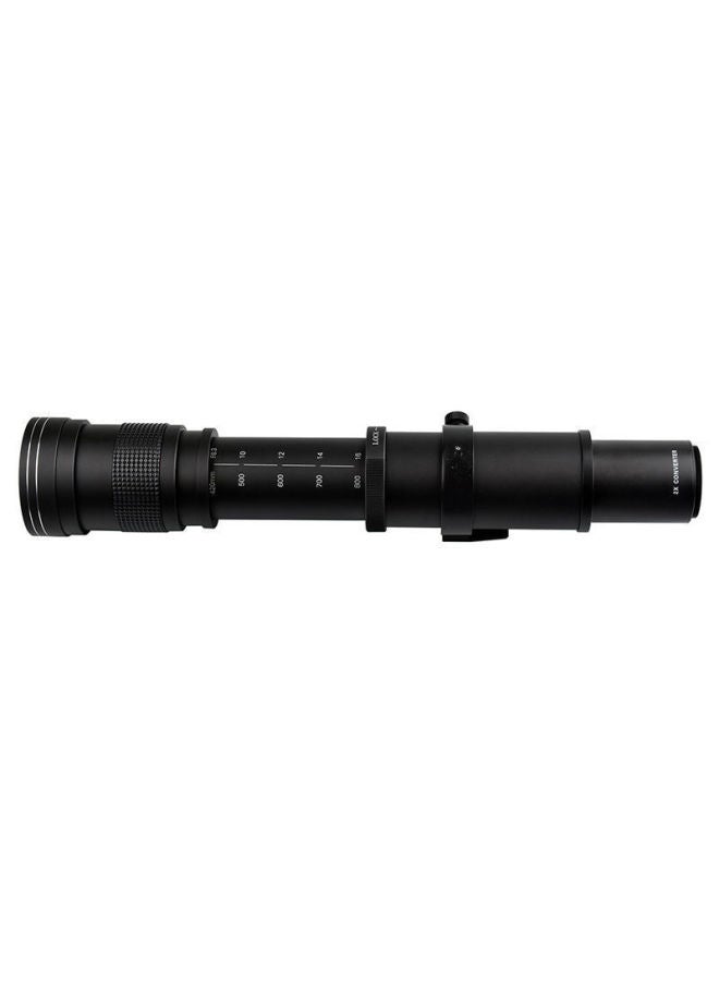Generic Xianfeng Such As 420-1600mmF8.3 Manual Lens 2 Multiplier Telephoto Zoom Telescopic SLR Moon Shooting Bird-Body Color:Black-macro4/3 System Interface  - Image 1
