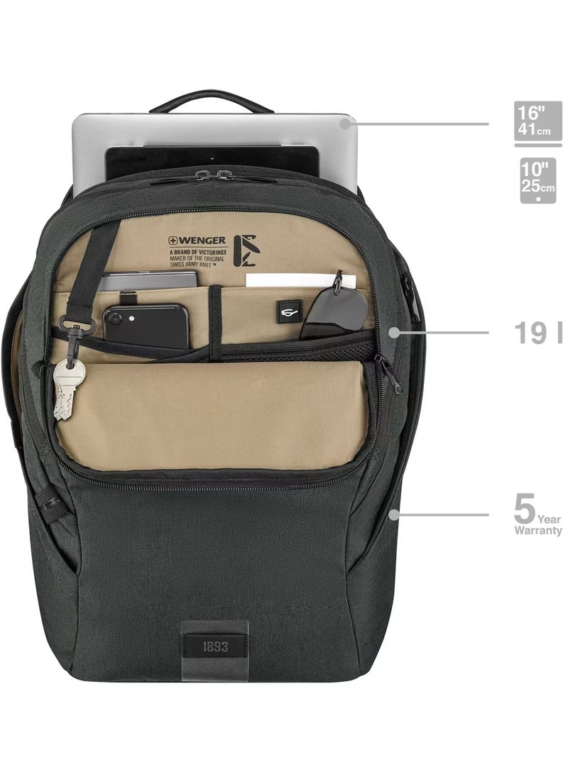 Wenger Mx Eco Light 16 inch Laptop Backpack With Tablet Pocket - Charcoal - Image 5