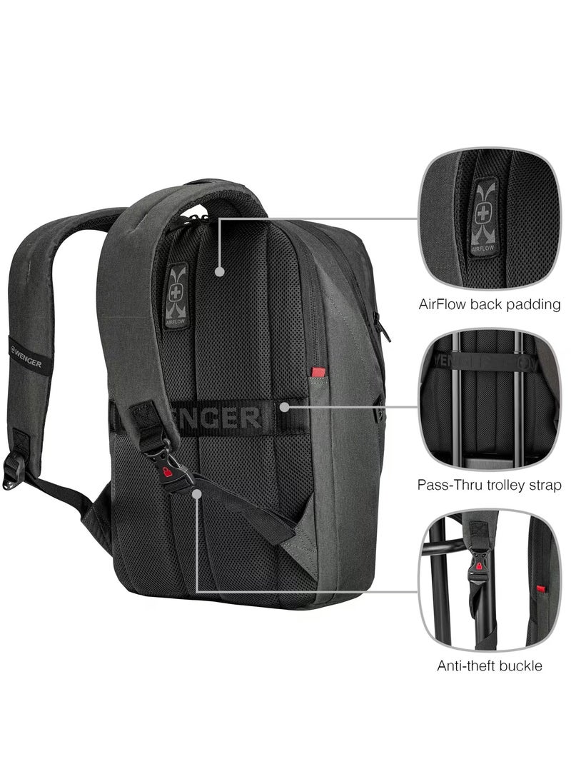 Wenger Mx Eco Light 16 inch Laptop Backpack With Tablet Pocket - Charcoal - Image 3
