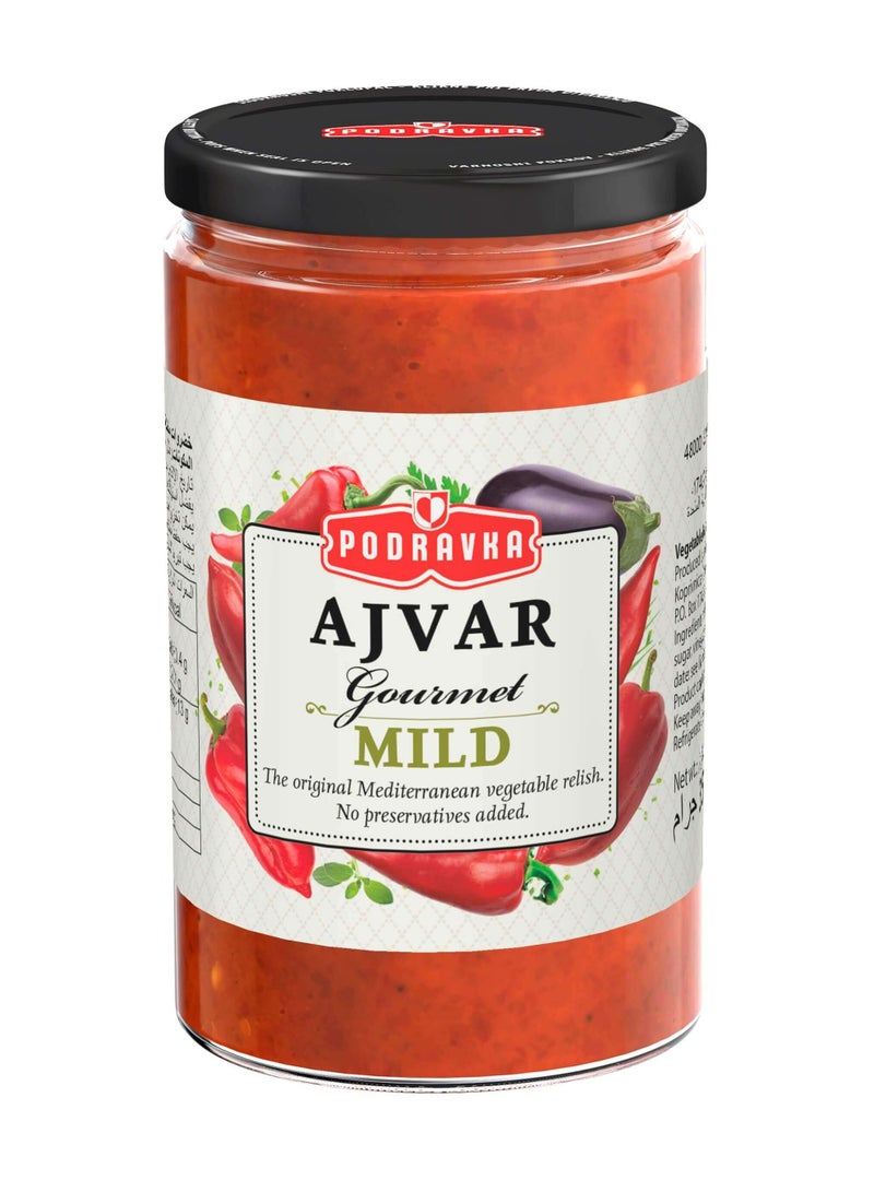 Podravka Vegeta Ajvar Gourmet Mild Sauce 350g (PACK OF 2) - Image 2