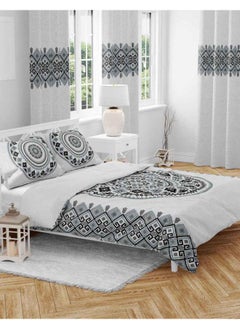 SHATTA 3 Piece Printed Comforter Set King Size 240x 220 cm -Multicolour  - Image 1