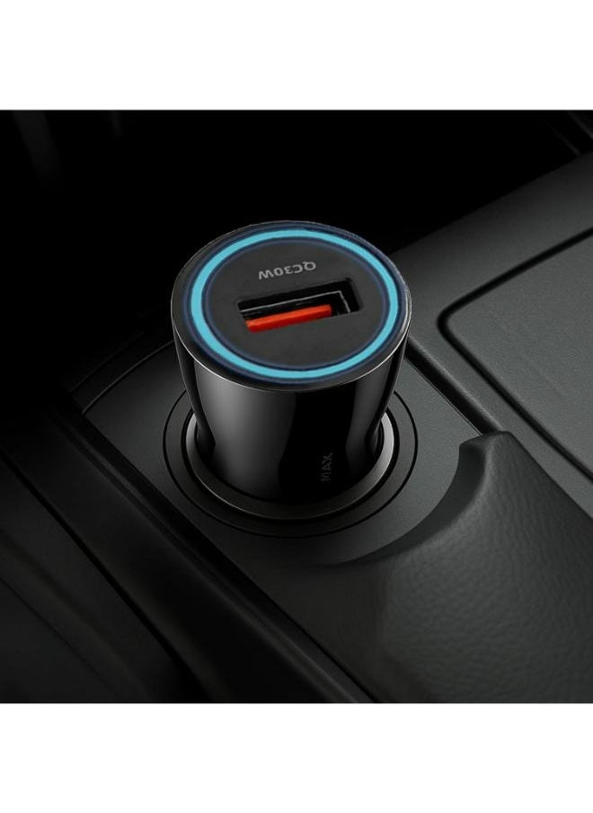 iLOCK - iLOCK 60W Dual Port Car Fast Charger | USB-C & USB-A | PD 30W + QC 30W | LED Indicator - Image 1