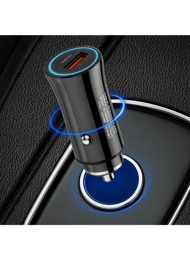 iLOCK - iLOCK 60W Dual Port Car Fast Charger | USB-C & USB-A | PD 30W + QC 30W | LED Indicator - Image 1