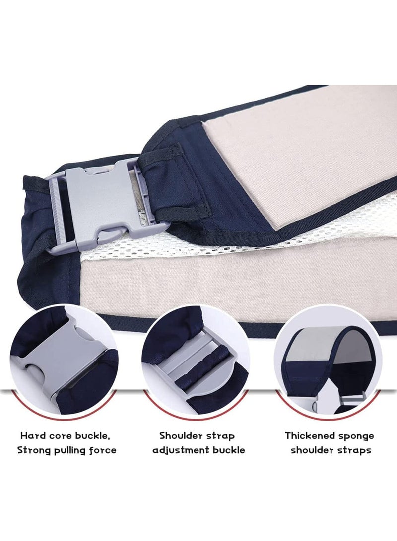 Rana Store Multifunctional Front Baby Carrier - Black & Grey, 3D Mesh Baby Sling for Newborns to Toddlers, Adjustable and Comfortable Hip Seat  - Image 4