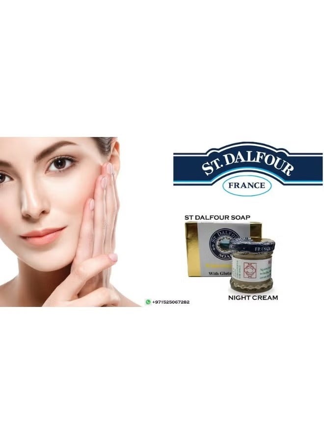 St.Dalfour St Dalfour Radiance Duo: Whitening Soap with Glutathione, Vitamin C & E + Excel Beauty Whitening Cream  - Image 3