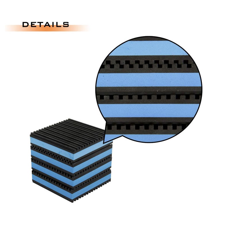 Air Jade 4 Pack Rubber Anti-Vibration Pads, 3 x 3 x 7/8 inches Heavy Duty EVA Vibration Isolation Pads Mats for HVAC, Washers, Compressors, Treadmills, Air Conditioner - Image 5