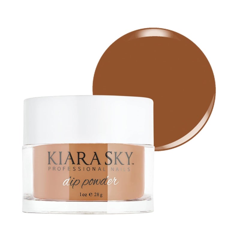 Kiara Sky Long Lasting Nail Dip Powder Brown Tones 1 oz, Treasure The Night