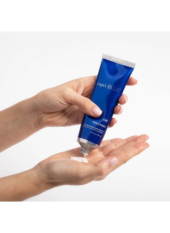 Capri Blue Capri Blue Hand Cream for Dry Cracked Hands - Volcano Moisturizing Jojoba Oil & Shea Butter Lotion - Dry Hand Cream Travel Size Tube - Paraben, Sulfate, Cruelty-Free Vegan Lotion (3.4 Oz)  - Image 2