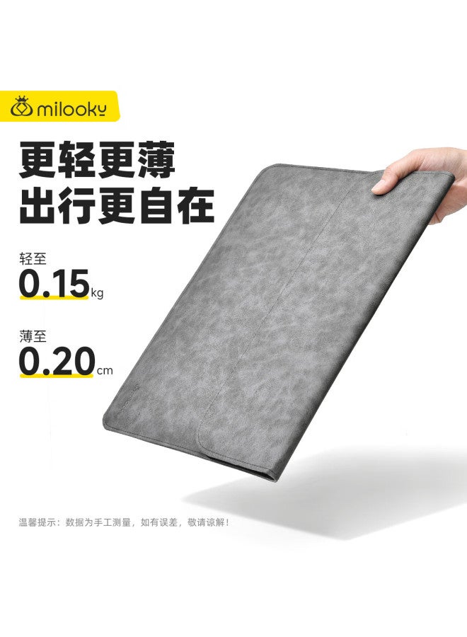 Milooky Apple Macbook Laptop Inner Bag For Macbook Air/pro 13.6 Leather Case Protective Cover - Image 3