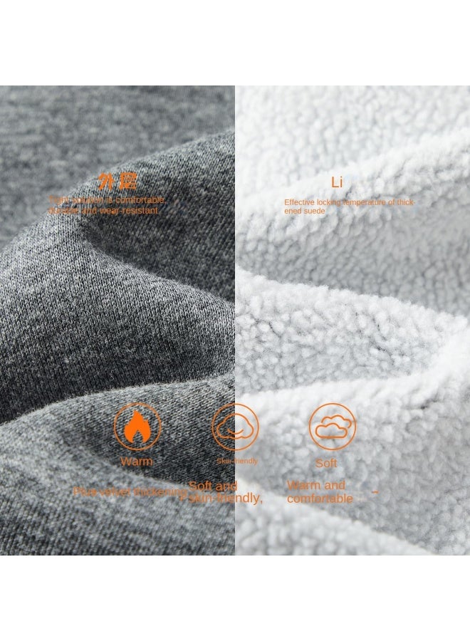 مكد هودي أطفال للأولاد والبنات مبطن بفرو سميك دافئ لفصل الخريف والشتاء قطعة علوية للأطفال الكبار - Image 3