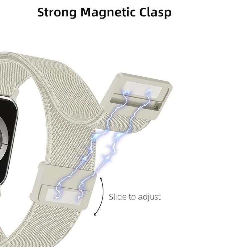 Set Of 2 Elastic Braided Sport Loop Bands Mix Color 5 For Apple Watch 49 46 45 44mm - Image 4